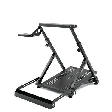 Ігровий стійка для керма GT Omega PRO Wheel Stand з посиленою педальною платформою, тримачем КПП та фіксатором крісла, складана