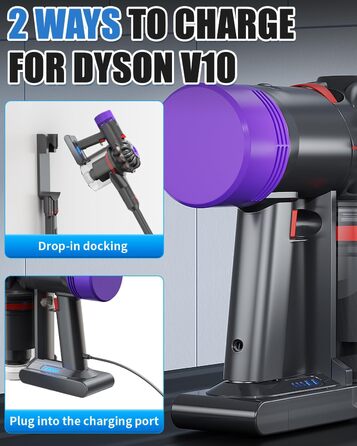 Запасний акумулятор Powtree для пилососа Dyson V10 (1 фільтр + 3 шурупи)
