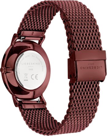 Годинник Liebeskind Berlin для жінок – круглий кварцовий годинник 34 мм – сітчасте браслет – водонепроникність 5ATM – сучасний та елегантний (колір: коричневий)