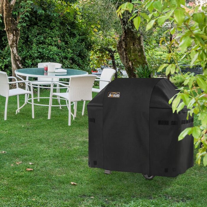 Чохол для гриля JIESUO 122 см, водонепроникний, для Weber Spirit/Spirit II 210, міцний Ripstop, для 2 пальників, для вулиці