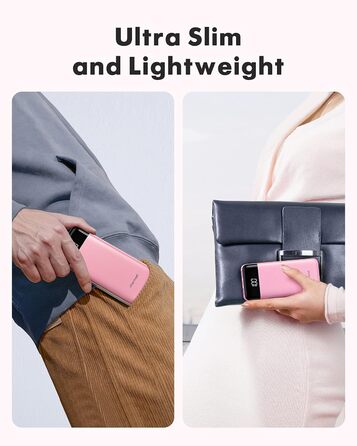 Power Bank Charmast 10000mAh з 6 виходами, USB-C, LED-дисплеєм, 4 кабелями, для iPhone, Huawei, Samsung