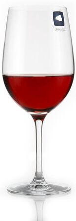 Leonardo Ciao+ Red Wine Glasses, Set of 6 Red Wine Goblets with Drawn Stem, Dishwasher-Safe Wine Glasses, 6 Pieces, 430 ml, 061448