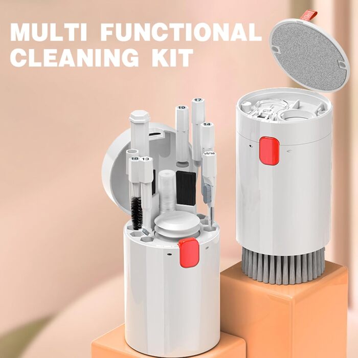 Набір для чищення електроніки 20 в 1: Airpods, телефони, ноутбуки, навушники, ПК, камера. З пилососом та спреєм