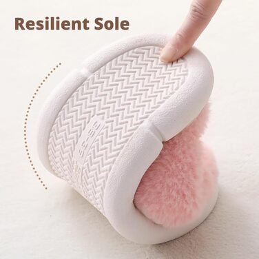 Жіночі плюшеві домашні тапочки з м'якою піною Memory Foam та штучним хутром (Рожеві, 42/43 EU)