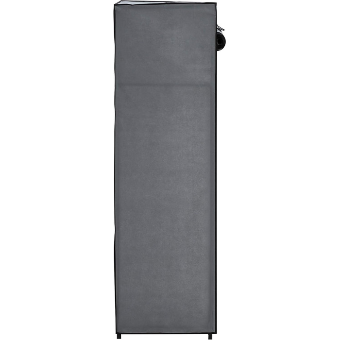 axentia 132891 Wardrobe, approx. 60 x 148 x 45 cm, Grey-black