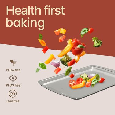 Набір форм для випічки Royal Blue (10 шт), з антипригарним покриттям, з вуглецевої сталі, стакесний, економний, придатний для миття в посудомийній машині, стійкий до бруду, без PFOA/PFOS/PTFE, термостійкий до 230 °C