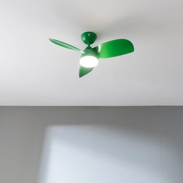 Вентилятор стельовий Cecotec EnergySilence Aero 3050 з LED підсвіткою, 36 дюймів (102 см), пульт, таймер, 6 швидкостей, DC-мотор, м'ятний колір
