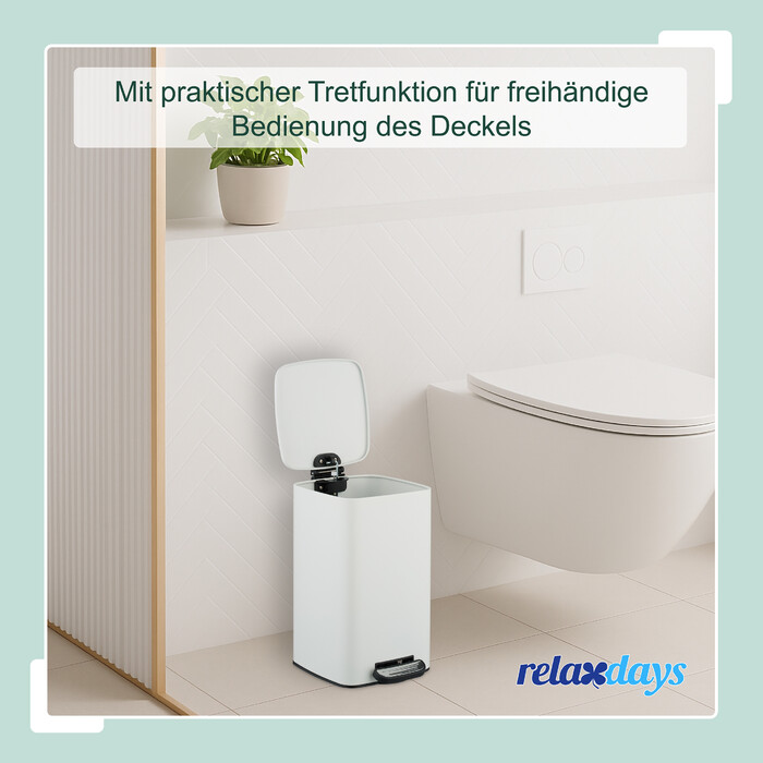 Relaxdays Square Cosmetic Container 8 Liters