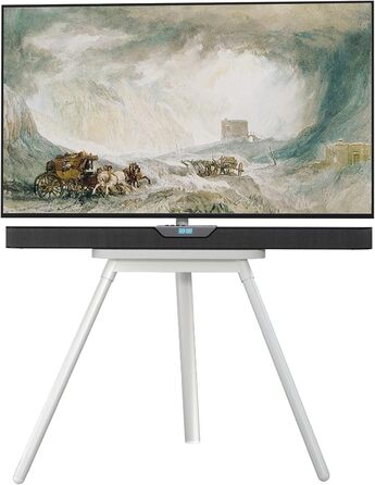 Підставка для телевізора PUTORSEN: поворотна, регульована по висоті, 43-65 дюймів, до 40 кг, VESA 400x400 (сірий або білий)