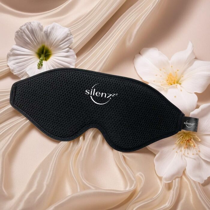 Преміум маска для сну 3D - комфортна пов'язка на очі для жінок та чоловіків - повна темрява, преміум якість, рожевий колір, 1 шт.