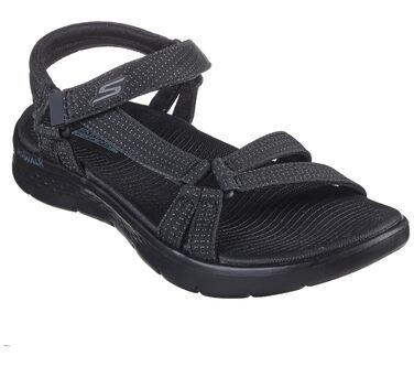 Сандалі жіночі Skechers Go Walk Flex Sublime чорного кольору, текстиль, 39 EU