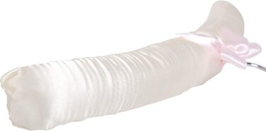LOHAS Home 10-Pack Clothes Hangers with Anti-Rust Hooks and Satin Padding, Gorgeous, Pale Ivory Satin Padded Clothes Hangers, Cream White