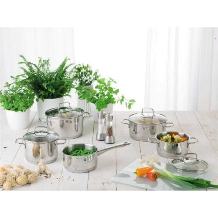 Каструля WMF Astoria 16 см без кришки, 1,5 л, з нержавіючої сталі Cromargan, для індукційних плит