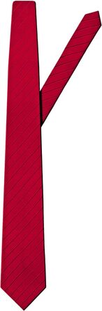 Краватка чоловіча Vincenzo Boretti, шовк, бордовий, в смужку, 8 см, для костюма та сорочки, діловий стиль, весілля