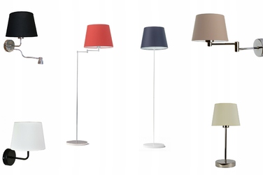 Настінний світильник-бра з абажуром, LED E27, білий