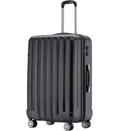 Чемодан з колесами Beibye TSA-Schloß 2080, чорний, L (з розширенням)