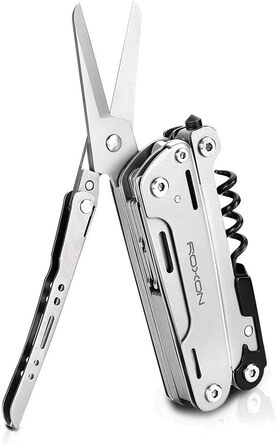 Roxon Storm 16-in-1 Multifunction Tool - Unisex Adult Silver Multitool - S801