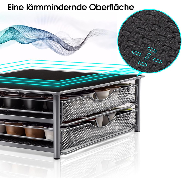 Підставка для капсул кави Masthome - 2 яруси, органайзер для Dolce Gusto (72 капсули)