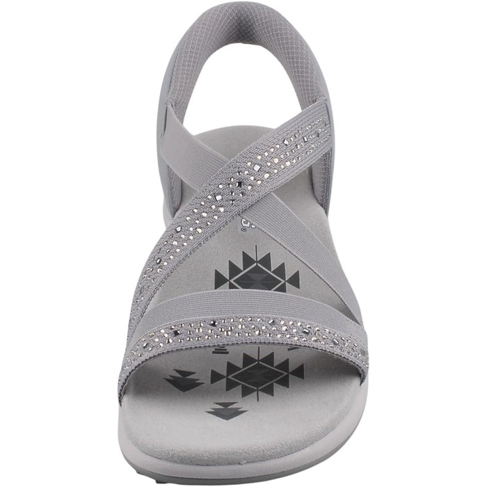 Сандалі Skechers Damen 163574-nvy, сірі, 39 EU - жіночі літні босоніжки