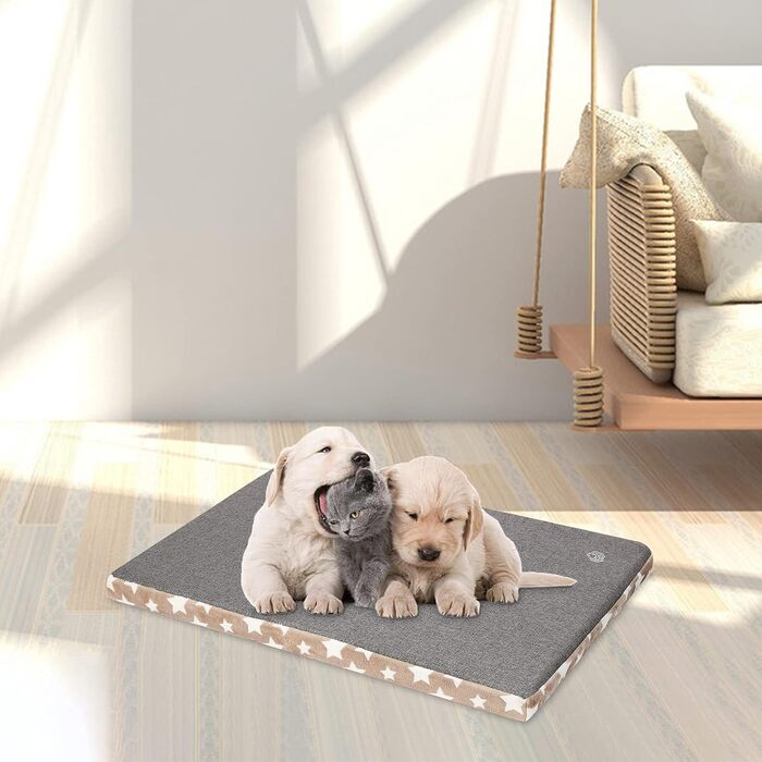 Крізь для собак, лежанка для собак, підстилка для собак, водонепроникна, 61x46x6.6 см, бежева