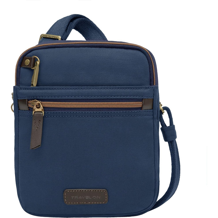 Сумка-тоут Travelon Anti-Theft Courier Navy - захист від крадіжки