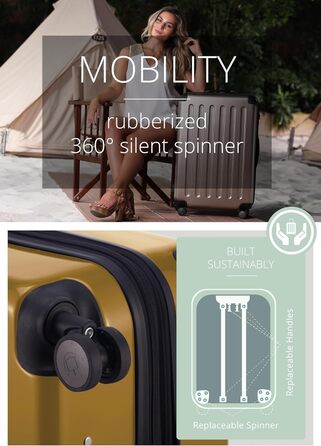 Чемодан Hauptstadtkoffer Alex TSA R2, 65 см, колір яблучно-зелений, 1 шт.