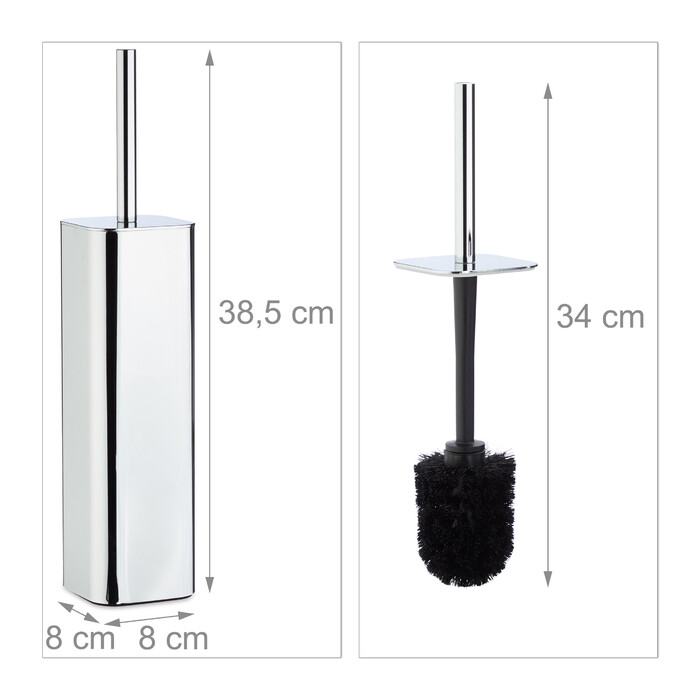 Relaxdays Toilet Brush Holder Wall