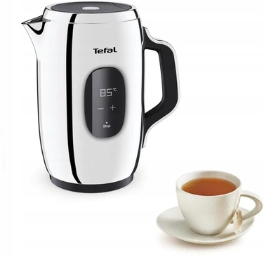 Електричний чайник Tefal Majestuo, 2400 Вт, 1,5 л, сріблястий/сірий