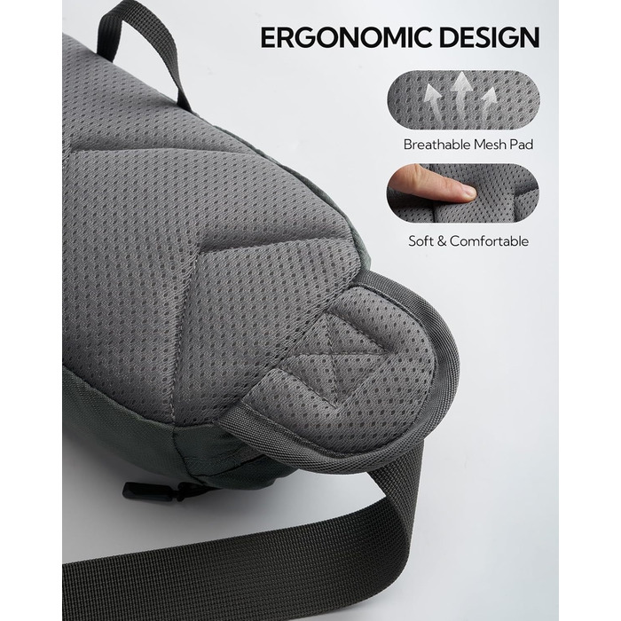 WATERFLY Поясна сумка на пояс для чоловіків та жінок з тримачем для пляшки: спортивна, стильна, для бігу, прогулянок, з собакою, подорожей, велосипеда (сіра)