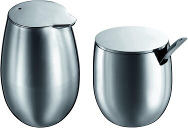 Bodum Columbia Набір для цукру та молока (нержавіюча сталь, молочник, цукорниця) матовий