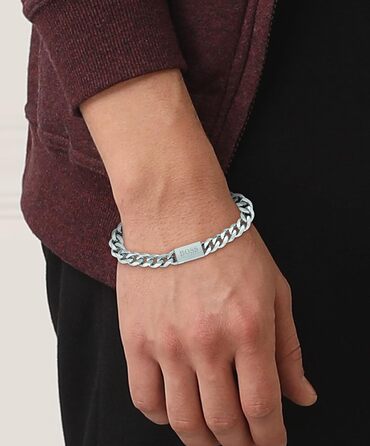 Браслет чоловічий BOSS CHAIN LINK з ланцюгом, сталь, 2 розміри