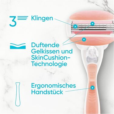 Смінні леза для жіночої бритви Gillette Venus Comfortglide Spa Breeze, рожеві, 12 шт