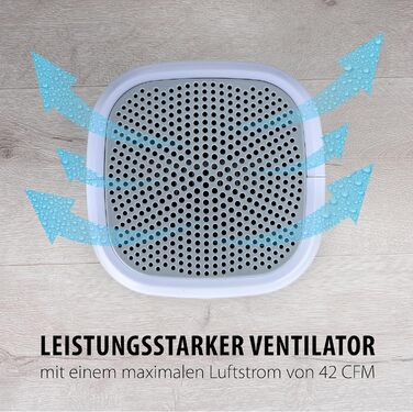 Електричний осушувач повітря Alpina – компактний, 330 мл/день, для підвалу, спальні, офісу (до 50 м²), знімний резервуар для води, білий