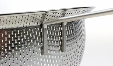 Дуршлаг Perle з нержавіючої сталі 21 см, перфорований, HW-7364 (Японія)