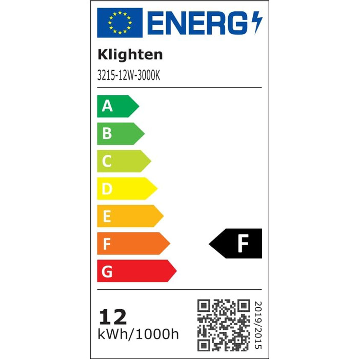 Світлодіодна настінна лампа Klighten 40 см, 12 Вт, 850 лм, чорна, тепле світло 3000K, для спальні, вітальні, коридору, сходових маршів