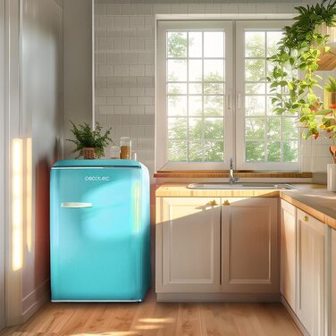 Міні-холодильник Cecotec Bolero CoolMarket TT Origin 110 синій 110л з LED-підсвіткою та полицями з скла