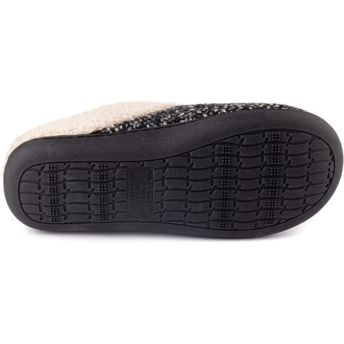 Тапочки жіночі ULTRAIDEAS, теплі плюшеві домашні тапочки, зручні, з антиковзким покриттям, чорні, EU 36/37