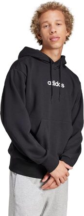 Чоловіча толстовка-худі Adidas Essential Linear Fleece чорного кольору, розмір XS