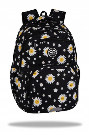 Молодіжний шкільний рюкзак CoolPack Pick Daisy Black, чорний у ромашках