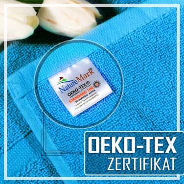 Набір бавовняних килимків для ванної кімнати NatureMark, 100% бавовна, 50 x 80 см, бірюзовий (2 шт)