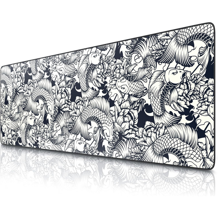 Килимок для миші Titanwolf XXXL 1200x400 мм, ігровий, для Logitech, з принтом Koi Koi