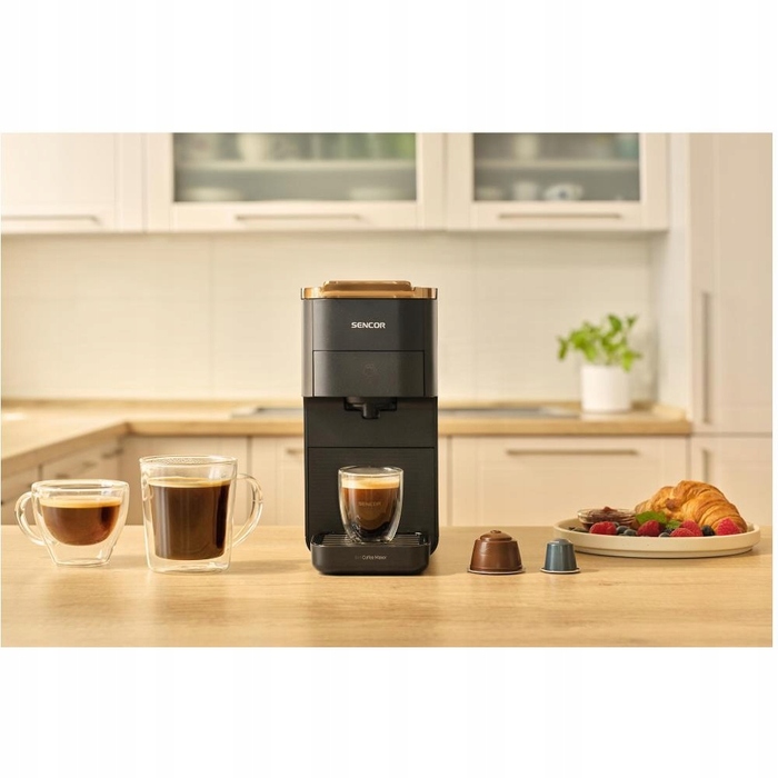 Капсульна кавомашина Sencor SCC 1000BK, 20 бар, чорна