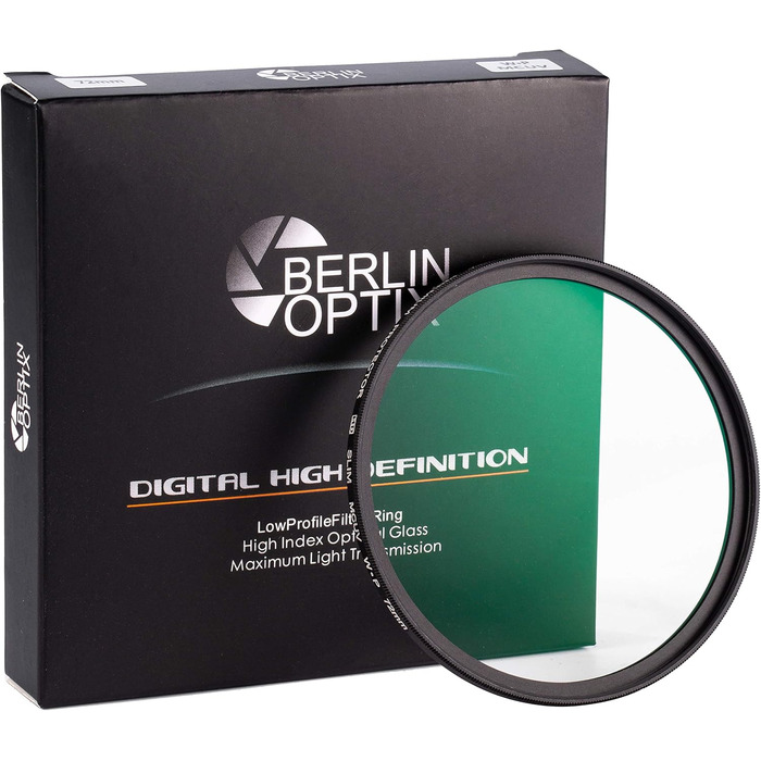 Фільтр UV Berlin Optix Premium 46mm Schott-Glas з 16 шарами MC, надтонкий, захист об'єктива