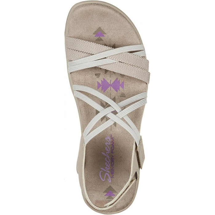Сандалі жіночі Skechers Reggae Slim Sunnyside (38 EU, бежеві)