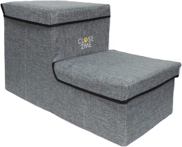 Сходинки для домашніх тварин CLOSE2ME PetStair Deluxe з місцем для зберігання, двоступеневі