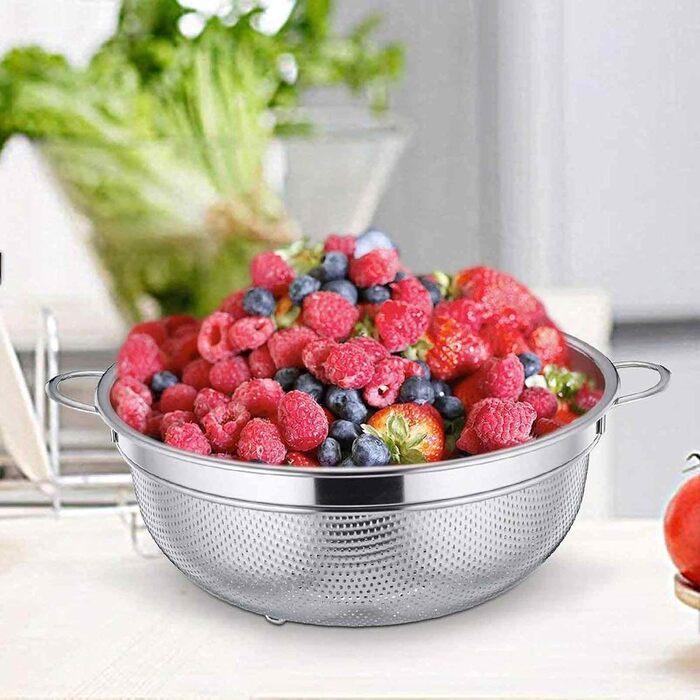 Набір сит для кухні з ручками, нержавіюча сталь, 2 шт. (19 та 22 см)