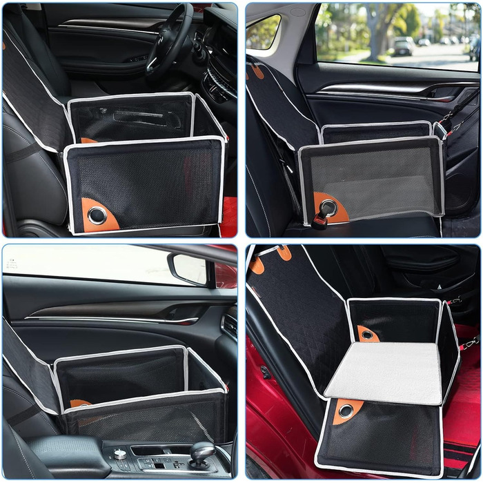 Автокрісло для собак - комфортне та дихаюче, для маленьких та середніх порід