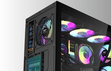 Корпус для комп'ютера darkFlash DS900WS Midi Tower ATX, білий, ігровий, зі скляною панеллю