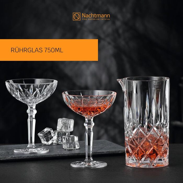 Nachtmann Mixing Glass Cocktail 750 ml, Noblesse, 101258, Crystal Glass Mixing Glass, Dishwasher Safe