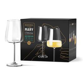 Келихи для білого вина Bohemia MARY, прозорі, 400 мл, 6 шт.